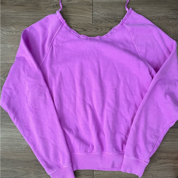 NWT 2012 VS Pink Off the Shoulder Sweatshirt - XS - Picture 3 of 3